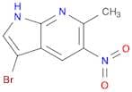 3-Bromo-6-methyl-5-nitro-1H-pyrrolo[2,3-b]pyridine