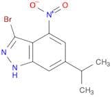 1H-Indazole, 3-bromo-6-(1-methylethyl)-4-nitro-