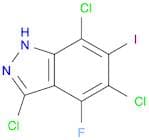 1H-Indazole, 3,5,7-trichloro-4-fluoro-6-iodo-