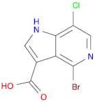 4-Bromo-7-chloro-1H-pyrrolo[3,2-c]pyridine-3-carboxylic acid