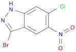 1H-Indazole, 3-bromo-6-chloro-5-nitro-
