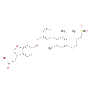 [(3S)-6-({3-[4-(3-methanesulfonylpropoxy)-2,6-dimethylphenyl]phenyl}methoxy)-2,3-dihydro-1-benzofu…