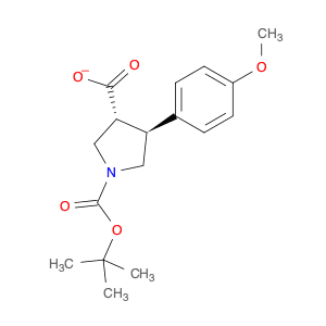 1-[(tert-Butyl)oxycarbonyl]-4-(4-methoxyphenyl)pyrrolidine-3-carboxylic acid