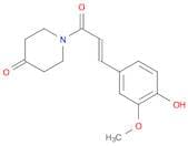 4-Piperidinone, 1-[(2E)-3-(4-hydroxy-3-methoxyphenyl)-1-oxo-2-propen-1-yl]-