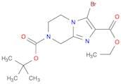 Imidazo[1,2-a]pyrazine-2,7(8H)-dicarboxylic acid, 3-bromo-5,6-dihydro-, 7-(1,1-dimethylethyl) 2-et…