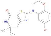 2-(6-Bromo-2H-benzo[b][1,4]oxazin-4(3H)-yl)-6,6-dimethyl-6,7-dihydrothiazolo[5,4-c]pyridin-4(5H)-o…