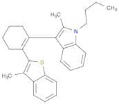 1H-Indole, 1-butyl-2-methyl-3-[2-(3-methylbenzo[b]thien-2-yl)-1-cyclohexen-1-yl]-