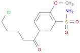 Benzenesulfonamide, 5-(5-chloro-1-oxopentyl)-2-methoxy-