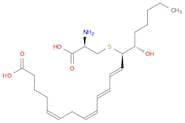5,8,10,12-Eicosatetraenoic acid, 14-[[(2R)-2-amino-2-carboxyethyl]thio]-15-hydroxy-, (5Z,8Z,10E,12…