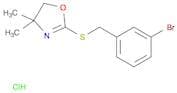 Oxazole, 2-[[(3-bromophenyl)methyl]thio]-4,5-dihydro-4,4-dimethyl-, hydrochloride (1:1)