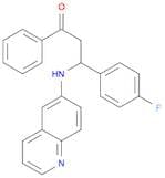 1-Propanone, 3-(4-fluorophenyl)-1-phenyl-3-(6-quinolinylamino)-