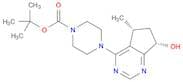 tert-butyl 4-((5R,7S)-7-hydroxy-5-Methyl-6,7-dihydro-5H-cyclopenta[d]pyriMidin-4-yl)piperazine-1-c…