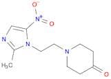 4-Piperidinone, 1-[2-(2-methyl-5-nitro-1H-imidazol-1-yl)ethyl]-