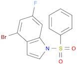 1H-Indole, 4-bromo-6-fluoro-1-(phenylsulfonyl)-