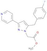 Methyl 2-(5-(4-fluorobenzyl)-3-(pyridin-4-yl)-4,5-dihydro-1H-pyrazol-1-yl)acetate