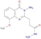 2-Quinazolinepropanoic acid, 3-amino-3,4-dihydro-8-methoxy-4-oxo-, hydrazide