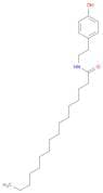Hexadecanamide, N-[2-(4-hydroxyphenyl)ethyl]-