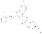 7-chloro-2-[2-(2-chlorophenyl)ethenyl]-N-[5-(diethylamino)pentan-2-yl]quinolin-4-amine