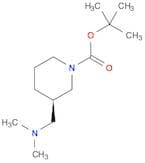 1-Piperidinecarboxylic acid, 3-[(dimethylamino)methyl]-, 1,1-dimethylethyl ester, (3R)-