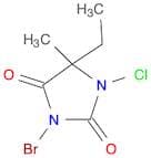 2,4-Imidazolidinedione, 3-bromo-1-chloro-5-ethyl-5-methyl-