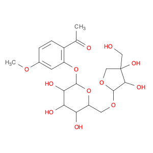 1-[2-[(6-O-D-Apio-β-D-furanosyl-β-D-glucopyranosyl)oxy]-4-methoxyphenyl]ethanone