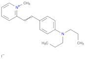 Pyridinium, 2-[2-[4-(dipropylamino)phenyl]ethenyl]-1-methyl-, iodide (1:1)