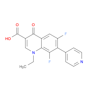 3-Quinolinecarboxylic acid, 1-ethyl-6,8-difluoro-1,4-dihydro-4-oxo-7-(4-pyridinyl)-