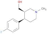 3-Piperidinemethanol, 4-(4-fluorophenyl)-1-methyl-, (3R,4R)-