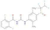Benzamide, N-[[[2,5-dimethyl-4-[(1,1,2,2-tetrafluoroethyl)sulfinyl]phenyl]amino]carbonyl]-2,6-difl…