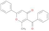 4H-Pyran-4-one, 3-benzoyl-2-methyl-6-phenyl-