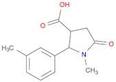 1-Methyl-5-oxo-2-(m-tolyl)pyrrolidine-3-carboxylic acid