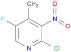 2-Chloro-5-fluoro-4-methyl-3-nitropyridine