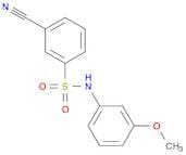 3-Cyano-N-(3-methoxyphenyl)benzenesulfonamide