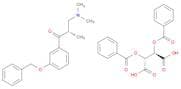 (S)-1-(3-(Benzyloxy)phenyl)-3-(dimethylamino)-2-methylpropan-1-one (2r,3r)-2,3-bis(benzoyloxy)succ…