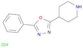 Piperidine, 4-(5-phenyl-1,3,4-oxadiazol-2-yl)-, hydrochloride (1:1)