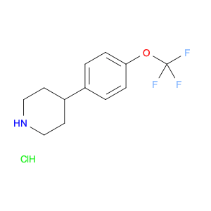 Piperidine, 4-[4-(trifluoromethoxy)phenyl]-, hydrochloride (1:1)