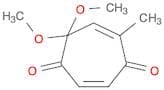 2,5-Cycloheptadiene-1,4-dione, 7,7-dimethoxy-5-methyl-