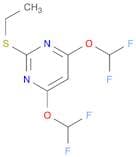 Pyrimidine, 4,6-bis(difluoromethoxy)-2-(ethylthio)-
