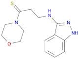 1-Propanethione, 3-(1H-indazol-3-ylamino)-1-(4-morpholinyl)-