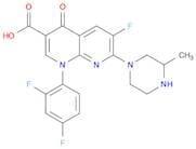 1,8-Naphthyridine-3-carboxylic acid, 1-(2,4-difluorophenyl)-6-fluoro-1,4-dihydro-7-(3-methyl-1-pip…