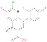 7-Chloro-1-(2,4-difluorophenyl)-6-fluoro-1,4-dihydro-4-oxo-1,8-naphthyridine-3-carboxylic acid