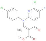 7-CHLORO-1-(4-CHLORO-PHENYL)-6-FLUORO-4-OXO-1,4-DIHYDRO-[1,8]NAPHTHYRIDINE-3-CARBOXYLIC ACID ETHYL…