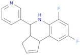 3H-Cyclopenta[c]quinoline, 6,8-difluoro-3a,4,5,9b-tetrahydro-4-(3-pyridinyl)-