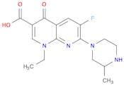 1,8-Naphthyridine-3-carboxylic acid, 1-ethyl-6-fluoro-1,4-dihydro-7-(3-methyl-1-piperazinyl)-4-oxo-