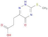 3-(2,5-Dihydro-3-methylthio-5-oxo-1,2,4-triazin-6-yl)propionic acid