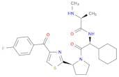 Propanamide, N-[(1S)-1-cyclohexyl-2-[(2S)-2-[4-(4-fluorobenzoyl)-2-thiazolyl]-1-pyrrolidinyl]-2-ox…