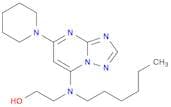 2-(Hexyl(5-(piperidin-1-yl)-[1,2,4]triazolo[1,5-a]pyrimidin-7-yl)amino)ethanol