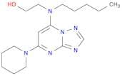 2-(Pentyl(5-(piperidin-1-yl)-[1,2,4]triazolo[1,5-a]pyrimidin-7-yl)amino)ethanol