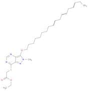 Acetic acid, [[2-methyl-3-(9,12,15-octadecatrienyloxy)-2H-pyrazolo[4,3-d]pyrimidin-7-yl]thio]-, et…