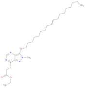 Acetic acid, [[2-methyl-3-(9-octadecenyloxy)-2H-pyrazolo[4,3-d]pyrimidin-7-yl]thio]-, ethyl ester …